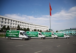 Акции по раздаче продуктовых наборов состоялись в регионах Кыргызстана с 25 по 27 апреля